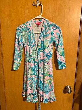 Lilly Pulitzer Pink & Teal Floral-Print Jumpsuit Romper